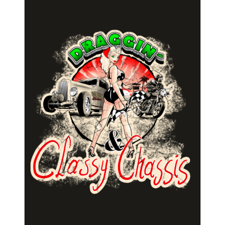 Camiseta Draggin Classy Chassis | Camisetas Custom | Scarlip Custom