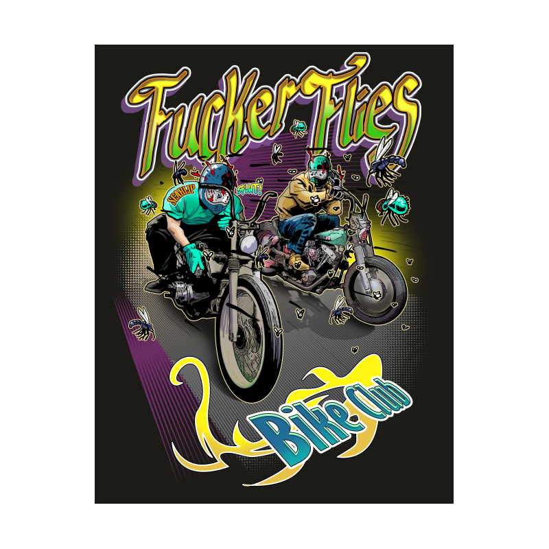 Camiseta Fucker Flies Bike Club | Camisetas Custom | Scarlip Custom