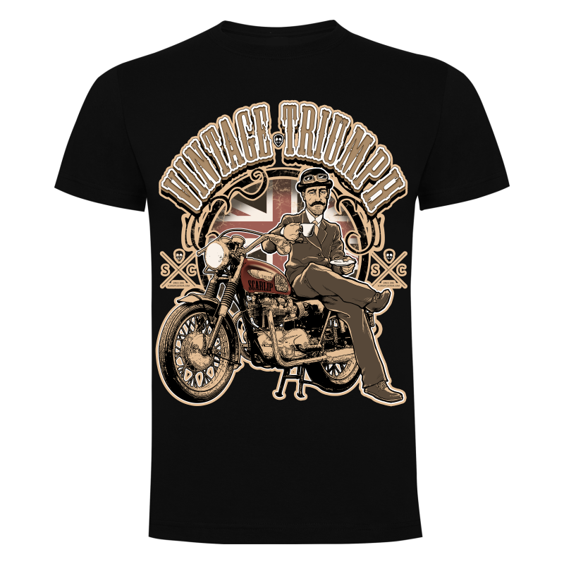 Camiseta Vintage Triumph | Camisetas Custom Culture | Scarlip Custom