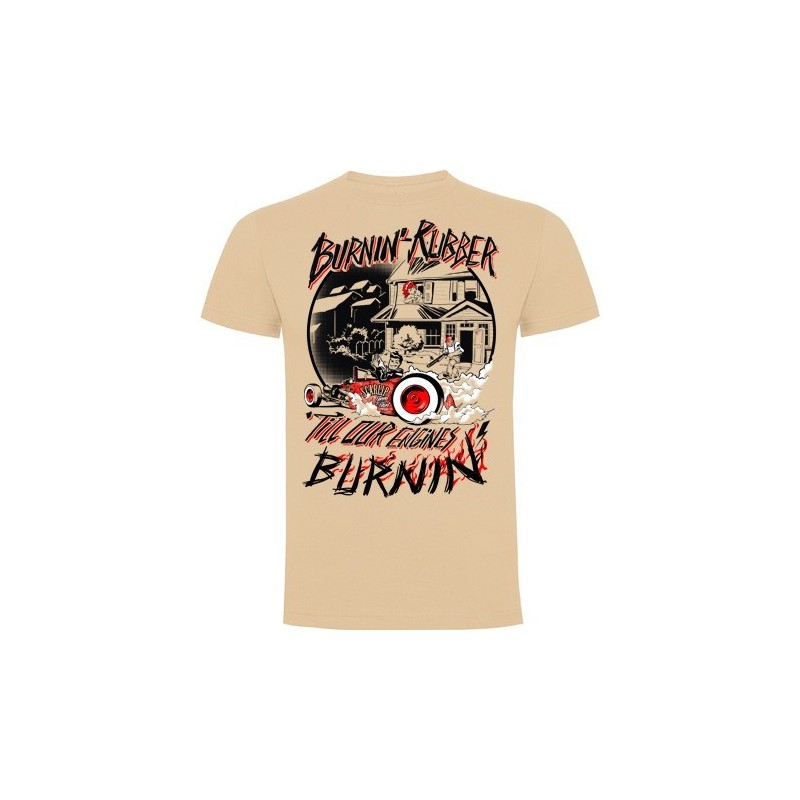 Camiseta Burnin´ Rubber | Camisetas Custom Culture | Scarlip Custom