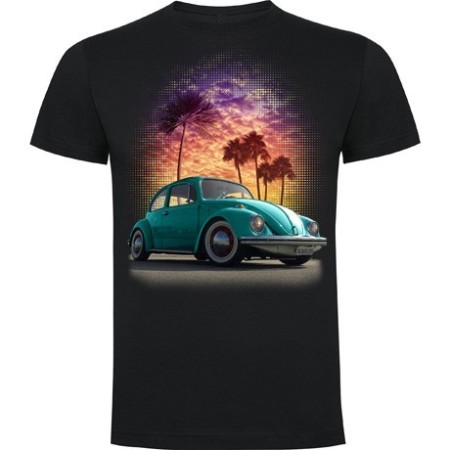 Camiseta Escarabajo On The Beach | Camisetas Custom | Scarlip Custom